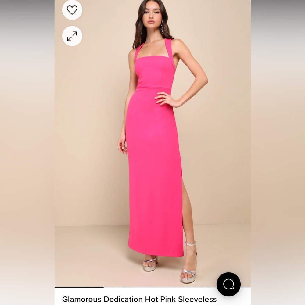 Lulus Hot Pink Maxi Dress